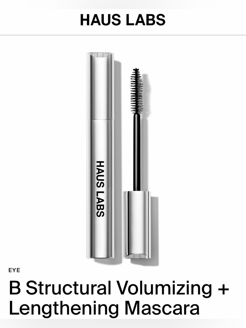 HAUS LABS BY LADY GAGA EYE B Structural Volumizing + Lengthening Mascara 0.27 oz